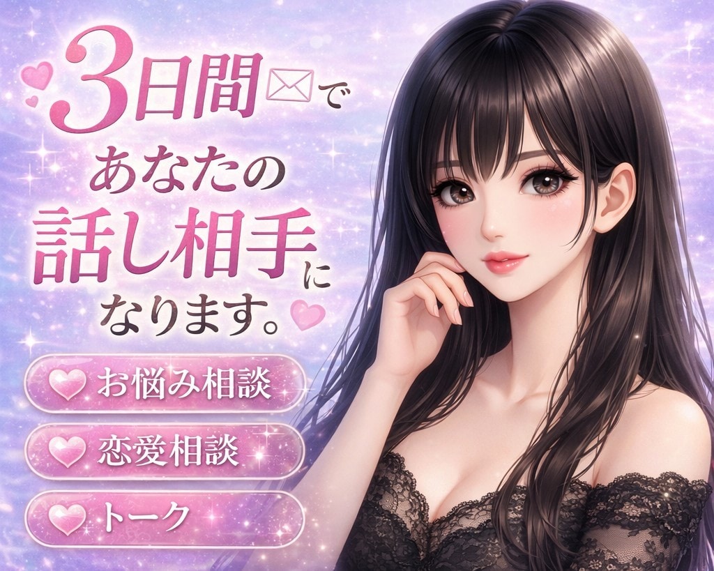 お悩み・恋愛相談・話し相手になります 〜あなたの心に優しく寄り添います〜 イメージ1