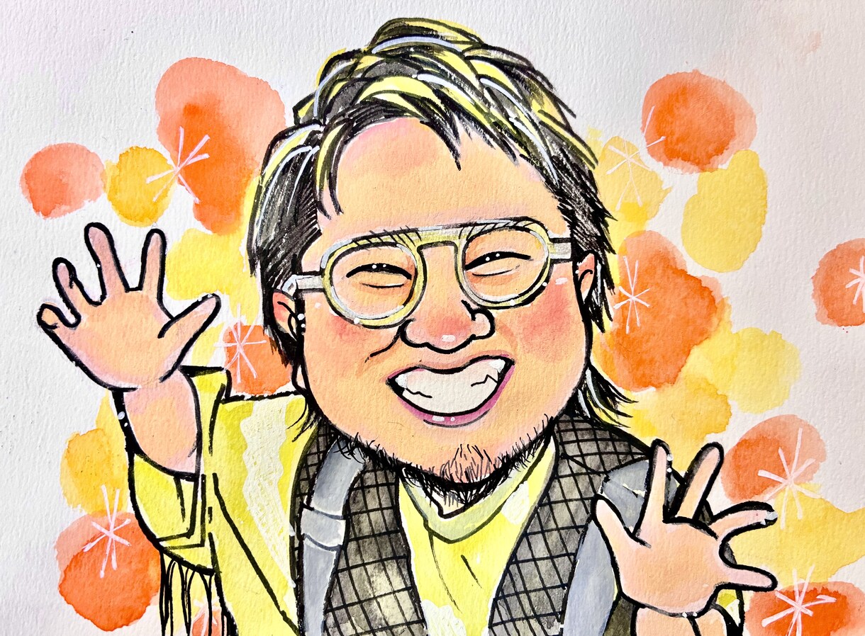 A4サイズ 額付き☆手作り感溢れる似顔絵制作します さりげないサイズ感がグット♪ 贈り物に大変喜ばれます。 イメージ10