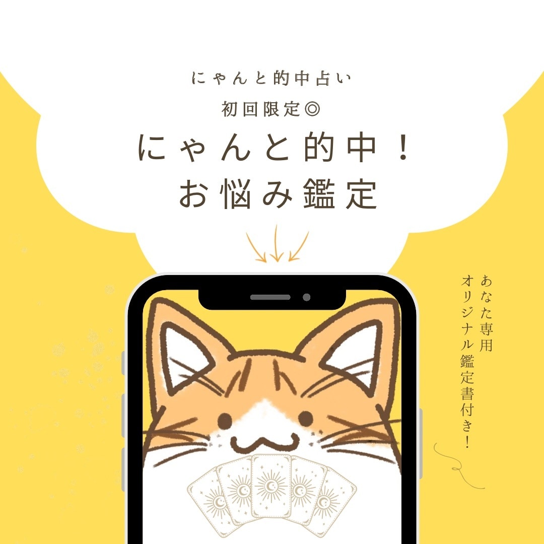 初回限定◎にゃんと的中！お悩み鑑定いたします 総実績100名さま限定！本音と現実を整え次の一歩を後押し⭐︎ イメージ1