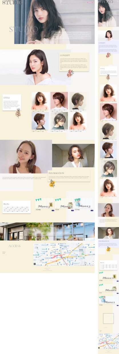 SEO強化済み本格ビューティー系ＨＰ作ります ～SEO強化済み＆ＳＮＳ集客～楽ラク編集オリジナルデザイン イメージ3