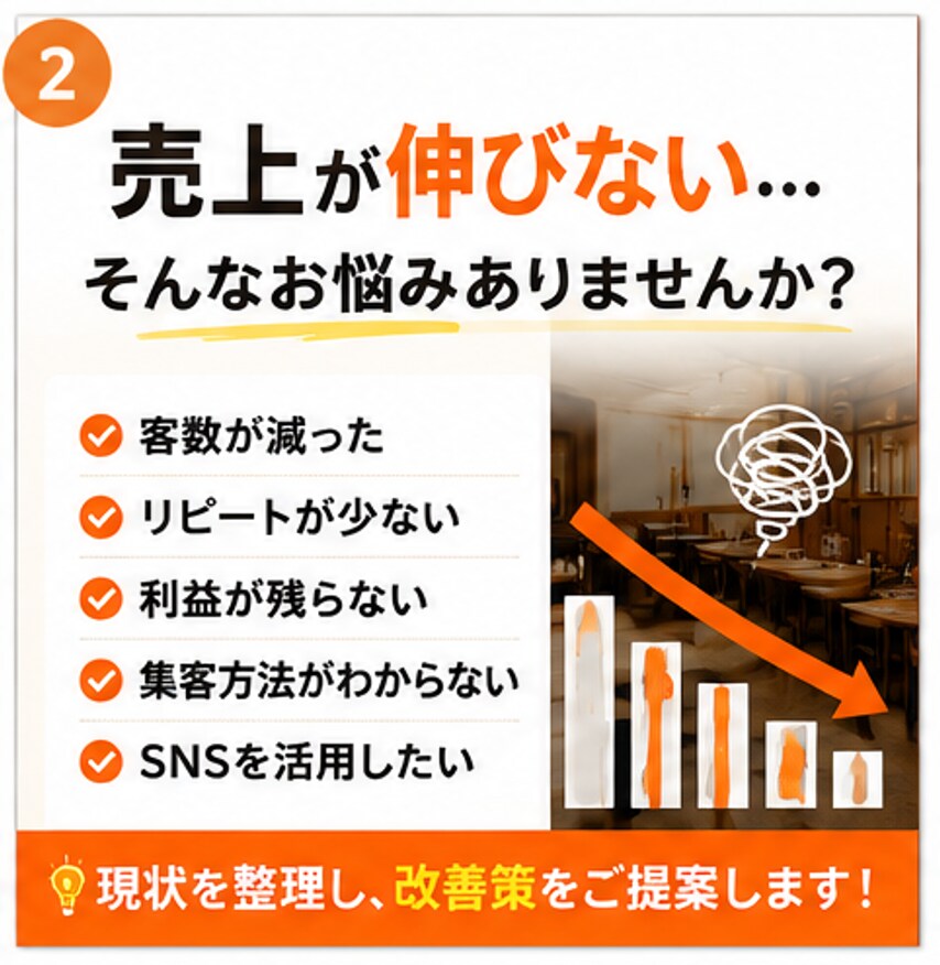 元飲食店責任者×エンジニアが店舗の悩みを解決します 売上・原価・人件費・業務効率化のお悩みを30分で整理します！ イメージ2