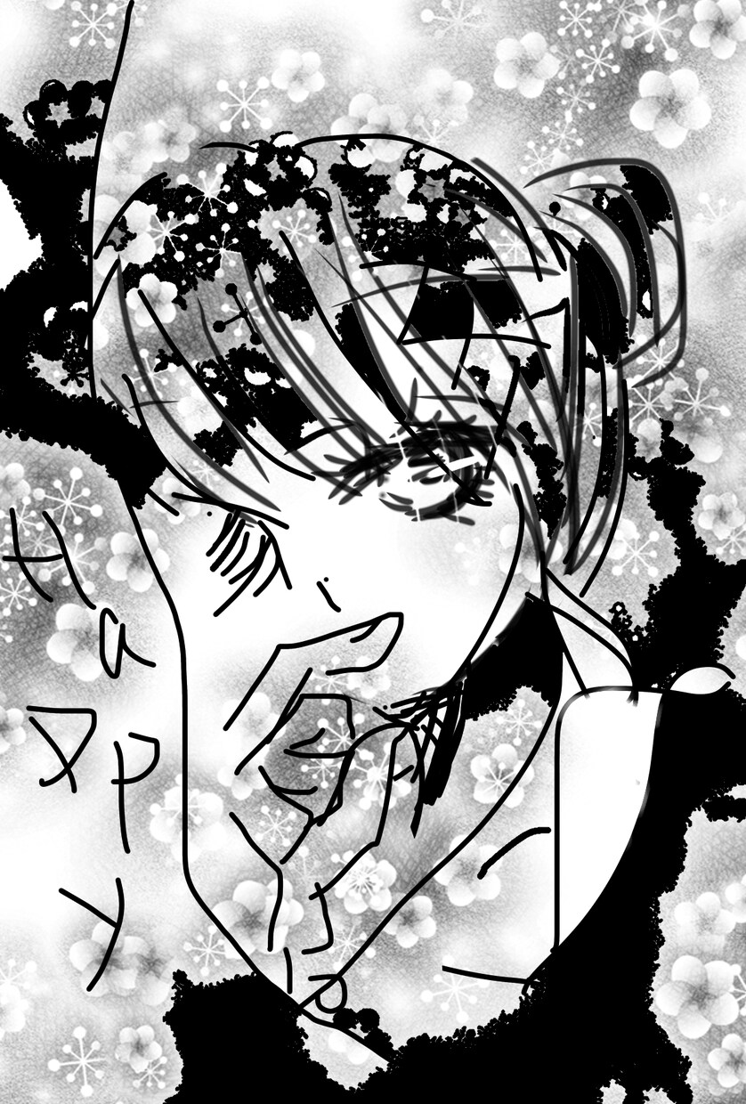 漫画のようなキャラを書いてます 和をイメージして書いてみました。オリジナルキャラです。 イメージ1