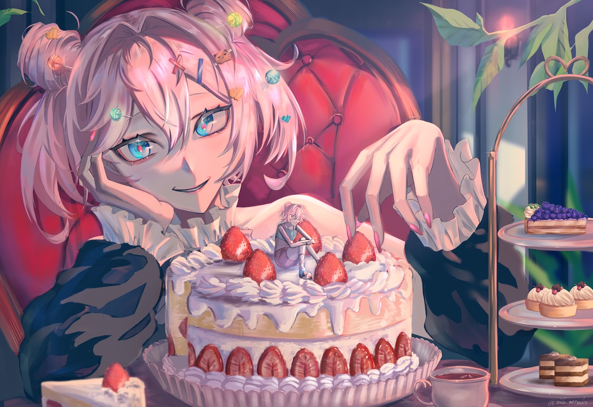 あなたの求めるイメージをイラストにします 配信用やパネル開けに使用するあなたをデザインします イメージ1