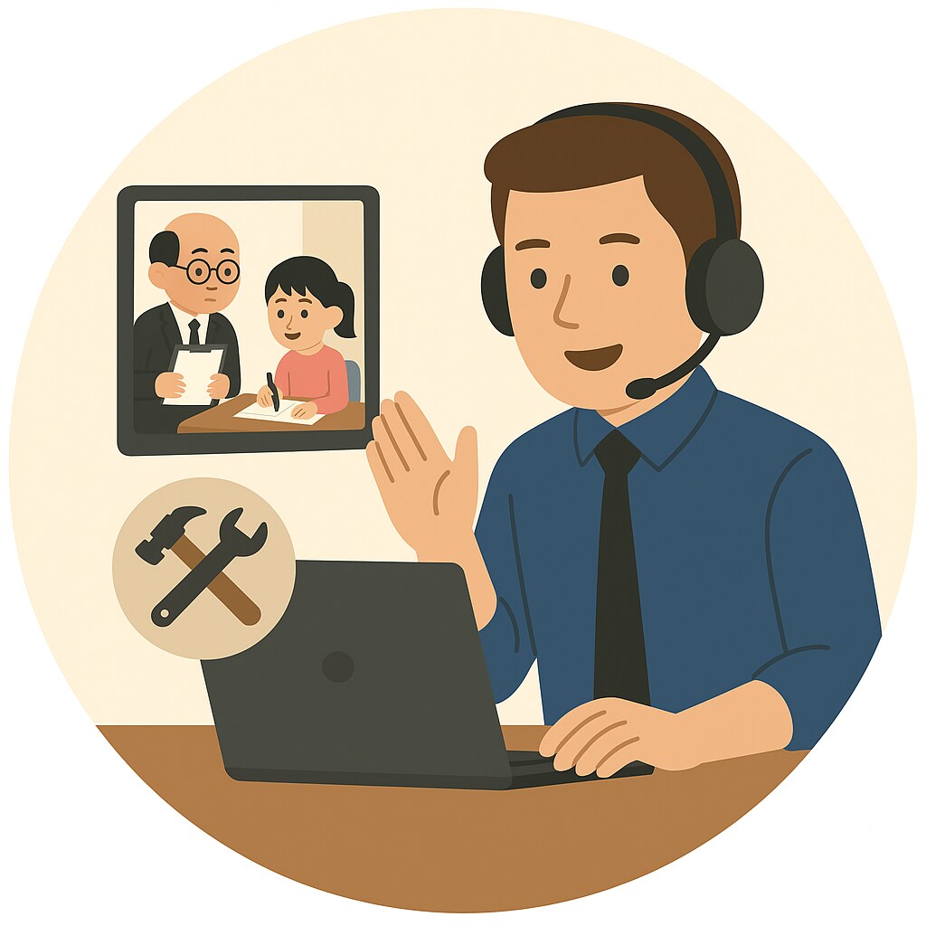 作業を見守ります 勉強仕事掃除DIY等作業なら何でも見守ります！！ イメージ1