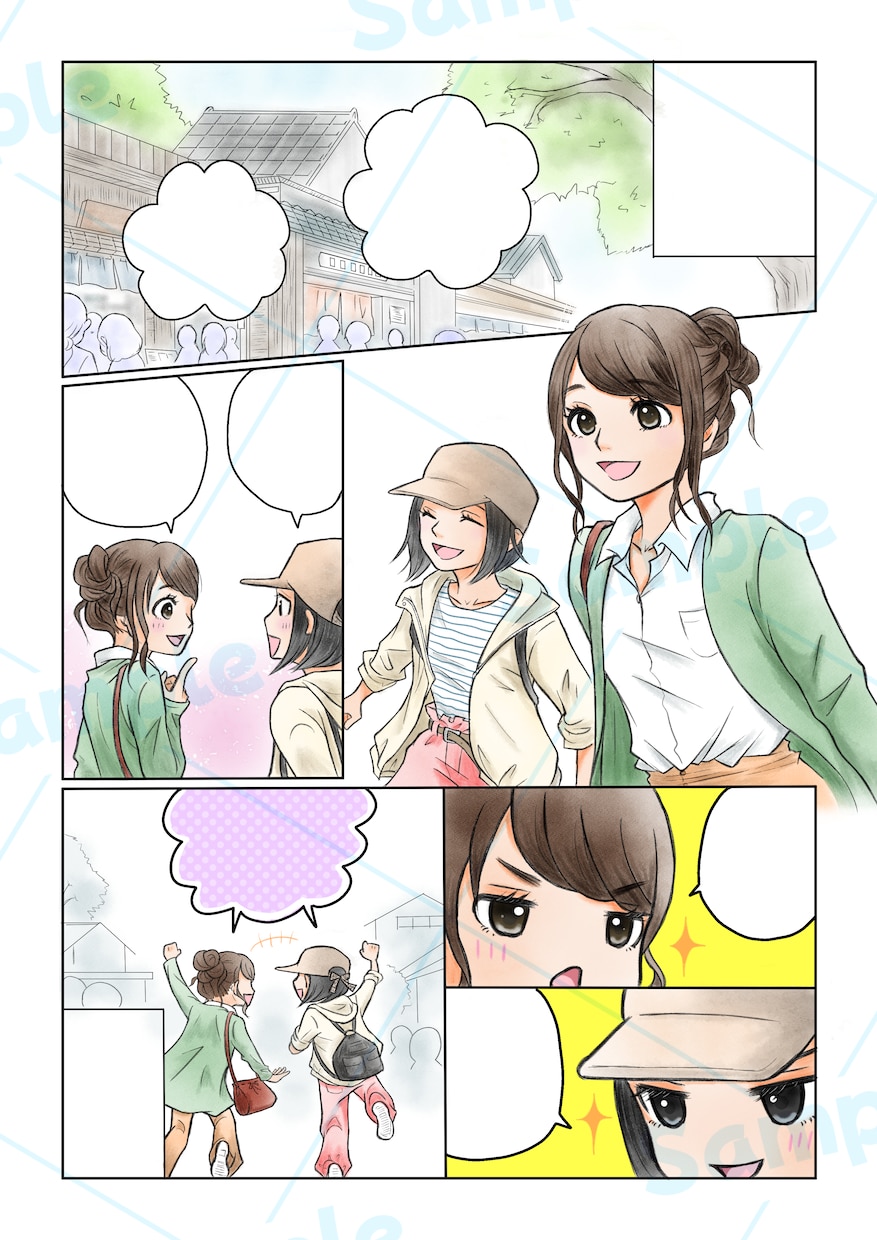 自作ネームがある方専門！作画〜清書仕上げ代行します 元プロ漫画家が女性漫画・少女漫画風に執筆◆個人・同人誌向き◎ イメージ10