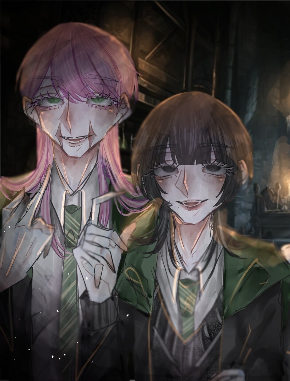 お相手様との絵お描きします 毒々しい色と睫毛にこだわります イメージ1