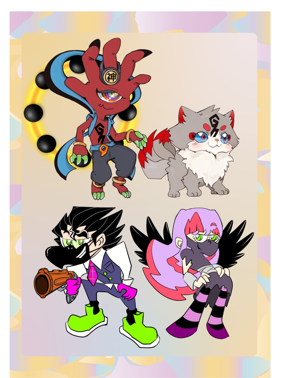 商用利用OK/アメコミ風ポップなキャラ作成します アメコミ・漫画・キャラクター・カラフル・ポップ イメージ6