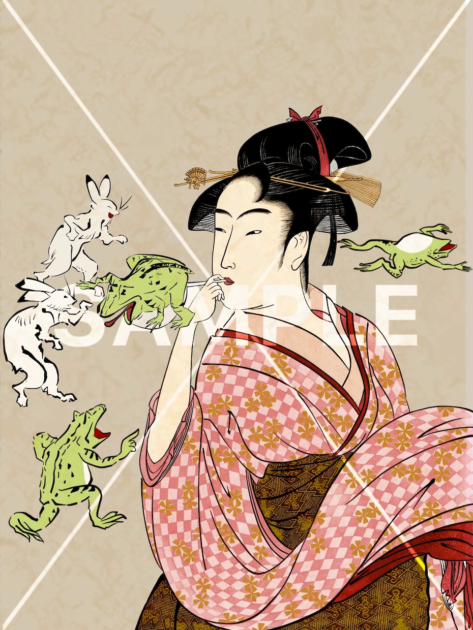 浮世絵風のイラスト作成します ~オリジナルやコラージュの浮世絵を作成します~ イメージ3
