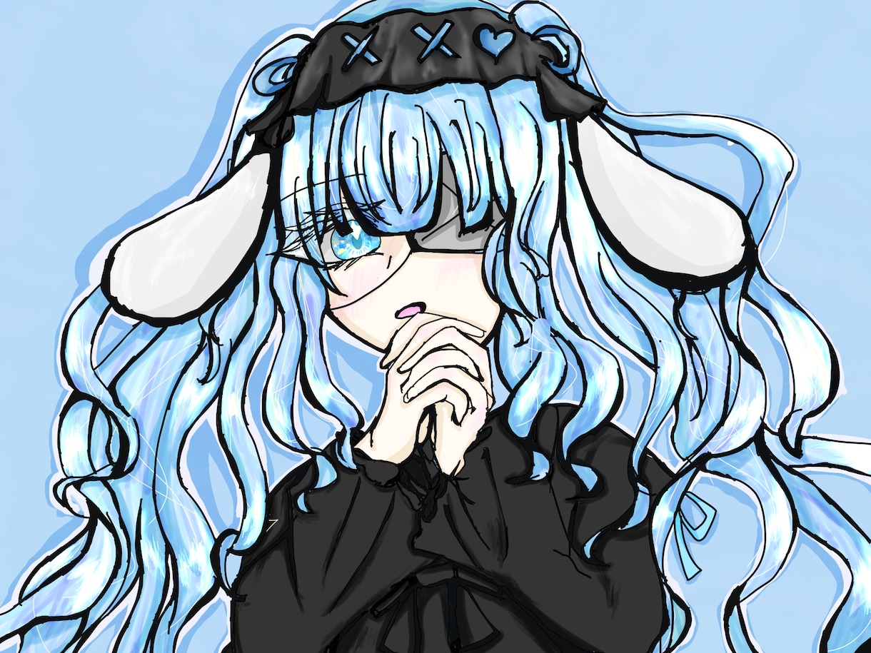 SNS用の可愛い女の子のアイコンお描きします 可愛い地雷・サブカル女子のSNSアイコン描きます！ イメージ1