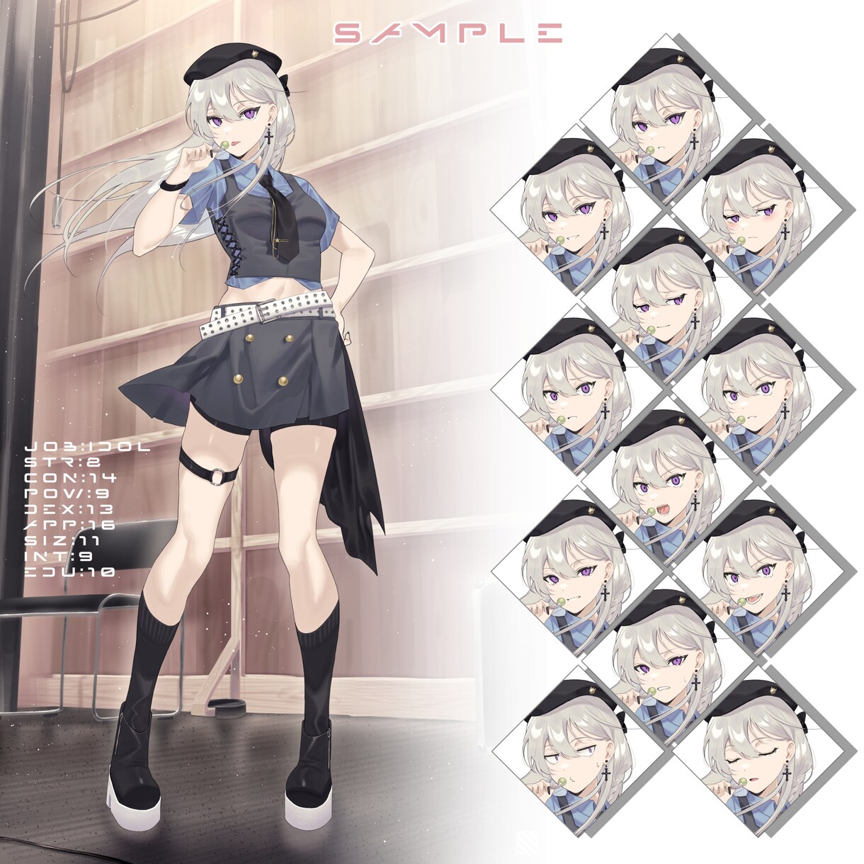 TRPG・IRIAM・動画等の立ち絵を制作します 感情豊かな表情差分をお求めの方へ イメージ4
