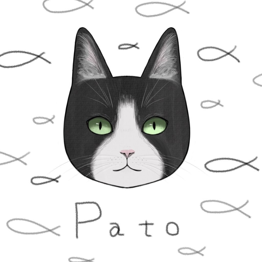 ねこちゃんの似顔絵作成します おうちの猫ちゃんのイラストを描きます イメージ3