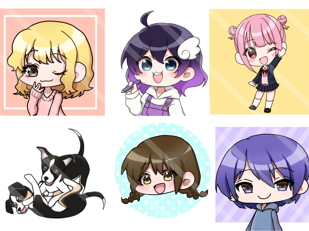 SNSなどのアイコンを描きます デフォルメ調のかわいいイラストです！ イメージ4