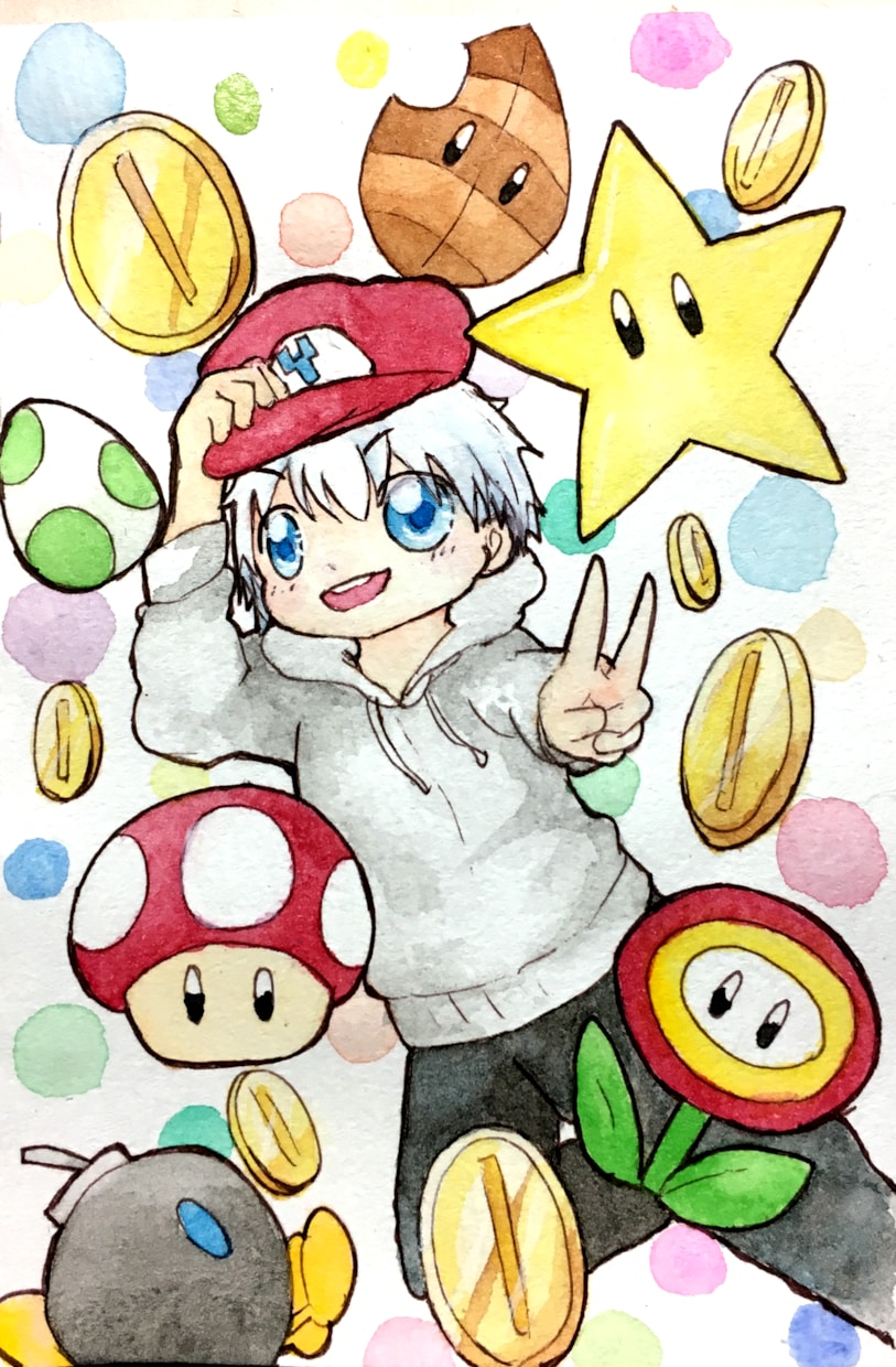 アイコン似顔絵なんでもイラストお描きします 水彩画独特のあたたかいイラストなんでもお描きします✨ イメージ4
