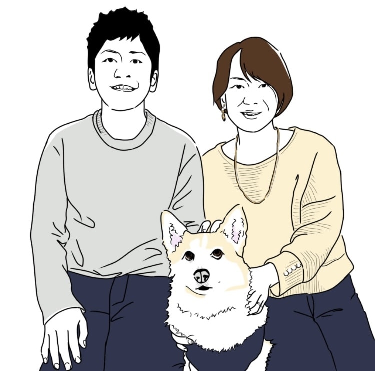 ステッカーにしたい！シンプル線画似顔絵お描きします 2名まで基本料金！服装ポーズ変更OK！記念日、プレゼントに◯ イメージ10