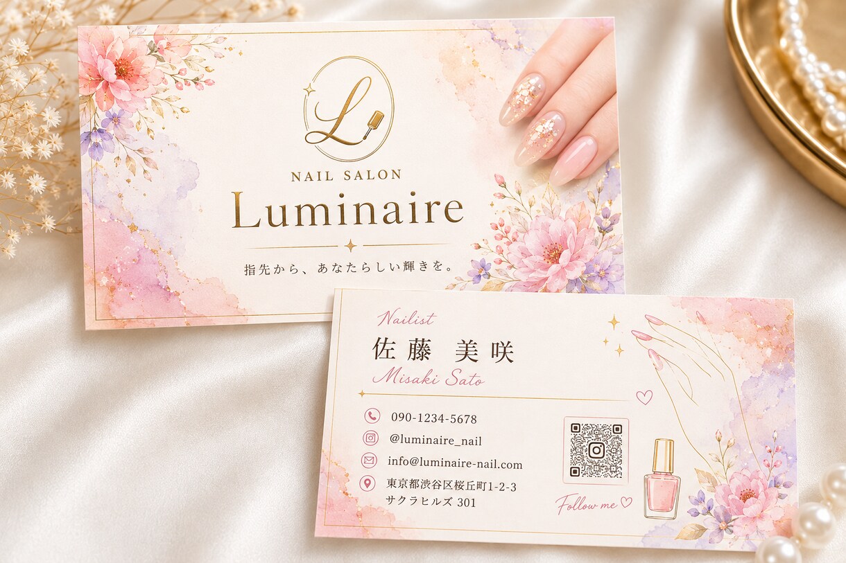 開業・起業する女性のための上品な名刺を制作します 夢を叶えるその日から、自信を持ってお客様へ渡せる名刺へ。 イメージ4