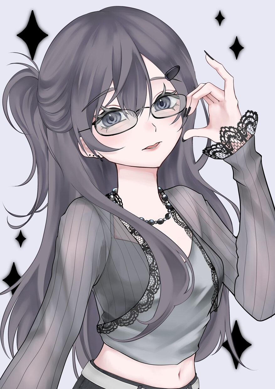 商用可/アイコン・一枚絵など作成します 寒色系のカワイイ女の子を描きます！ イメージ1