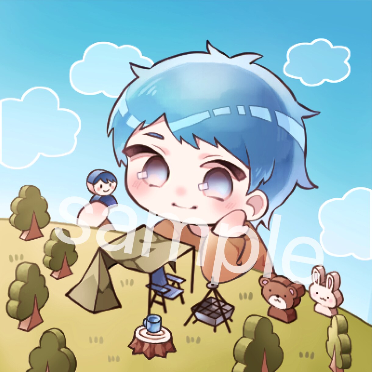 男の子も女の子も動物も！可愛いキャラ描きます アイコンにしたときにも綺麗に見える塗りや構図を意識します。 イメージ1