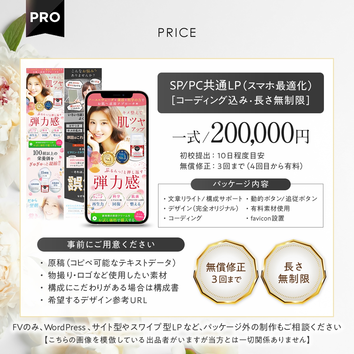 PRO認定│目的達成につながるLP制作します 物販/事業案内/講座などジャンル不問！売上＆反響アップ！ イメージ2