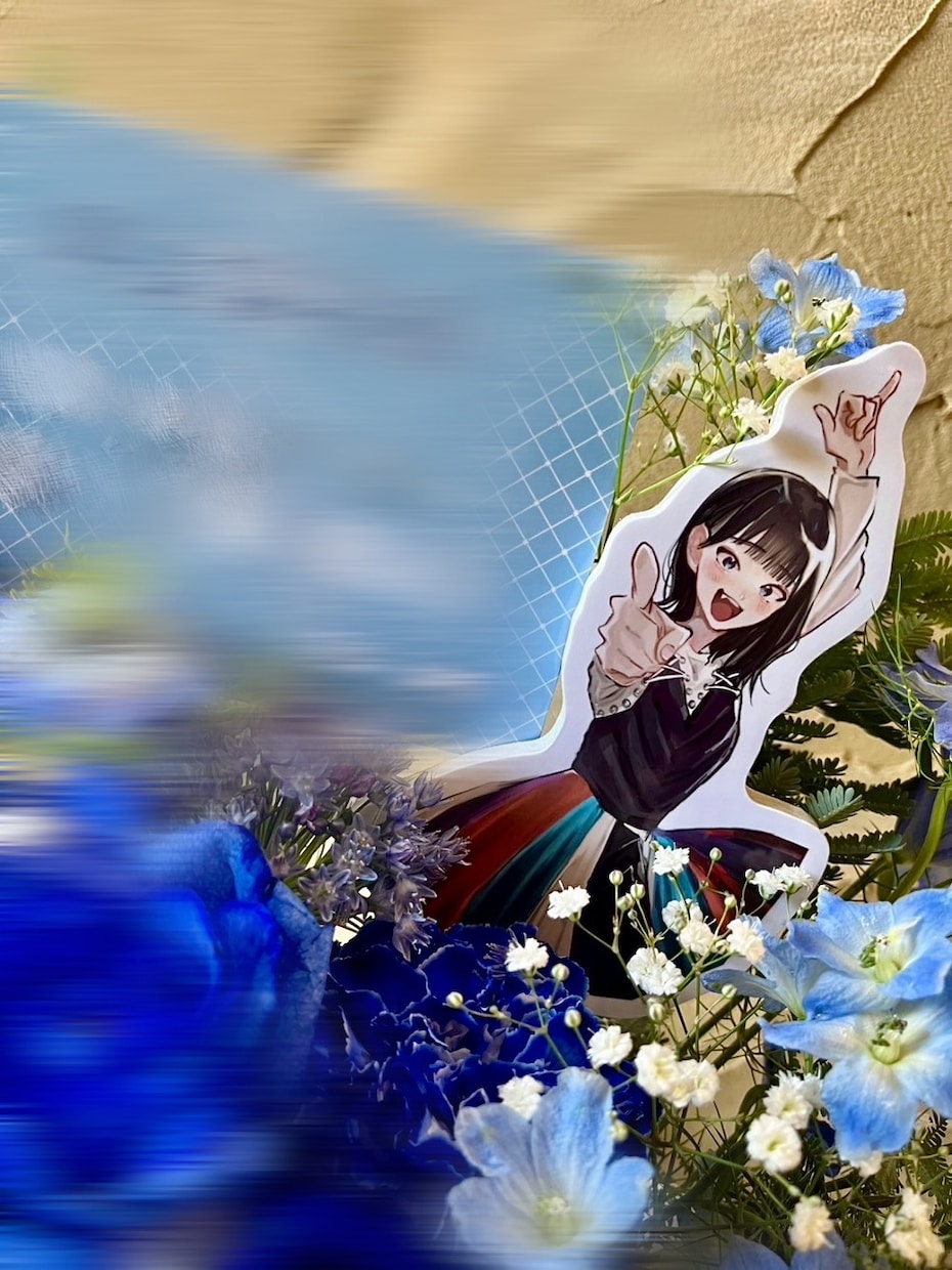 フラスタや横断幕用のイラストを制作します 誰かを応援されている方におすすめです^. ̫ .^ イメージ2
