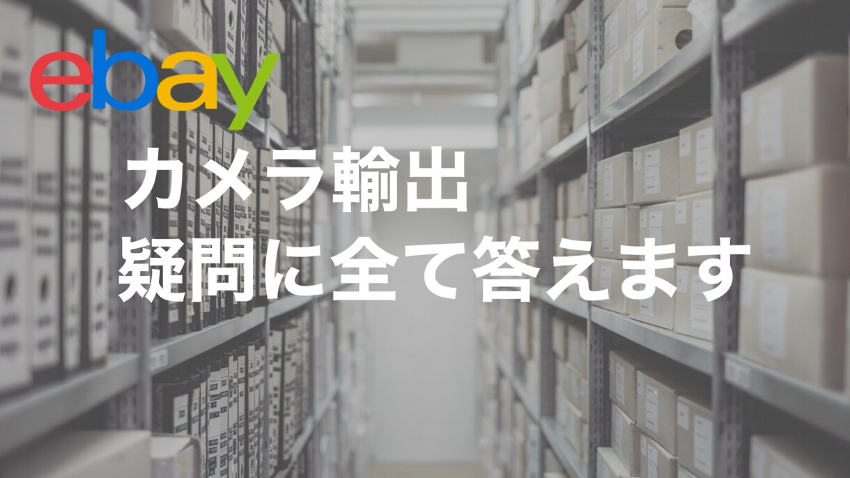 💬ココナラ｜ebay輸出カメラ転売 悩み相談のります   CRAZY SAM  
                5.0
               …