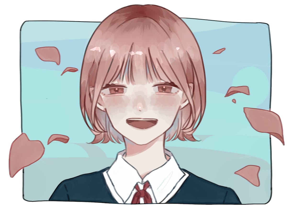 温かみのある可愛らしいSNS用アイコンを描きます 可愛らしいアイコンを求めている方へ女の子イラストが得意です イメージ1