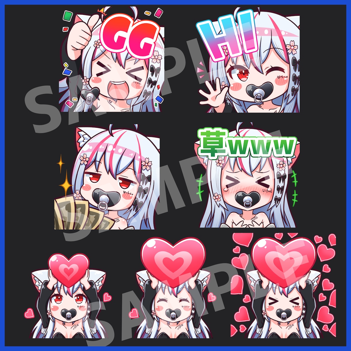 SNSアイコン・Twitchスタンプ等描きます かわいいミニキャラは任せて下さい！ イメージ5