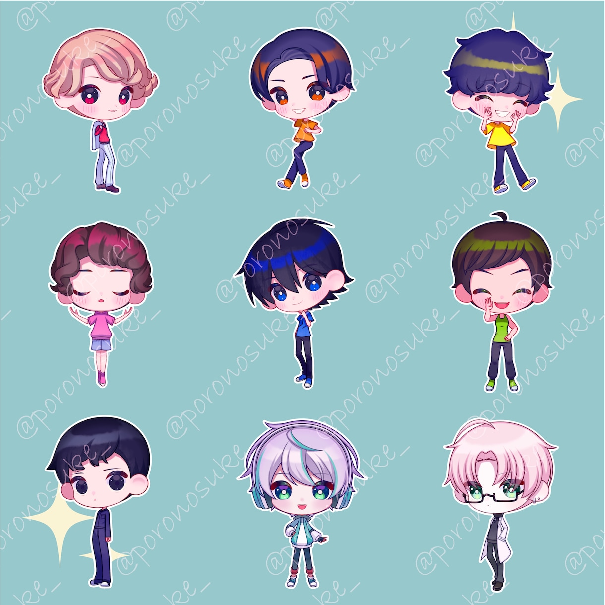 人の目を引く！カラフルポップなミニキャラ描きます アイコン、グッズ、サムネイルに最適 ！ イメージ7
