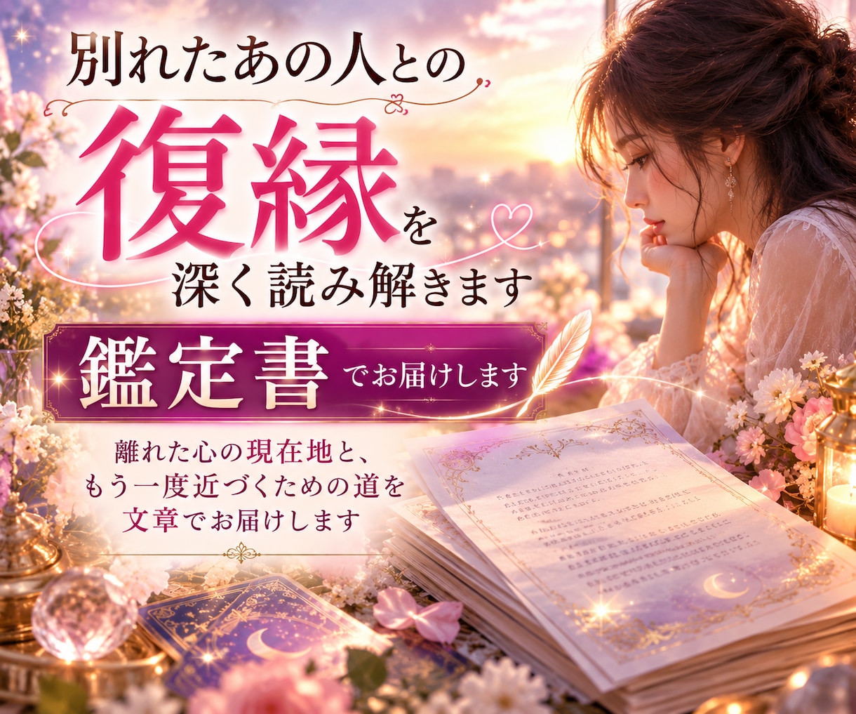別れたあの人との復縁を深く読み解きます 離れた心の現在地と、もう一度近づくための道を読み解きます イメージ1