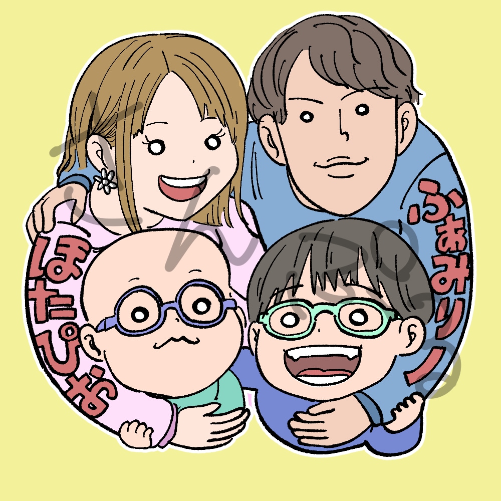 お手軽価格でかわいい似顔絵を描きます SNSに・ブログに・思い出に☆無理しない価格で始めませんか？ イメージ9