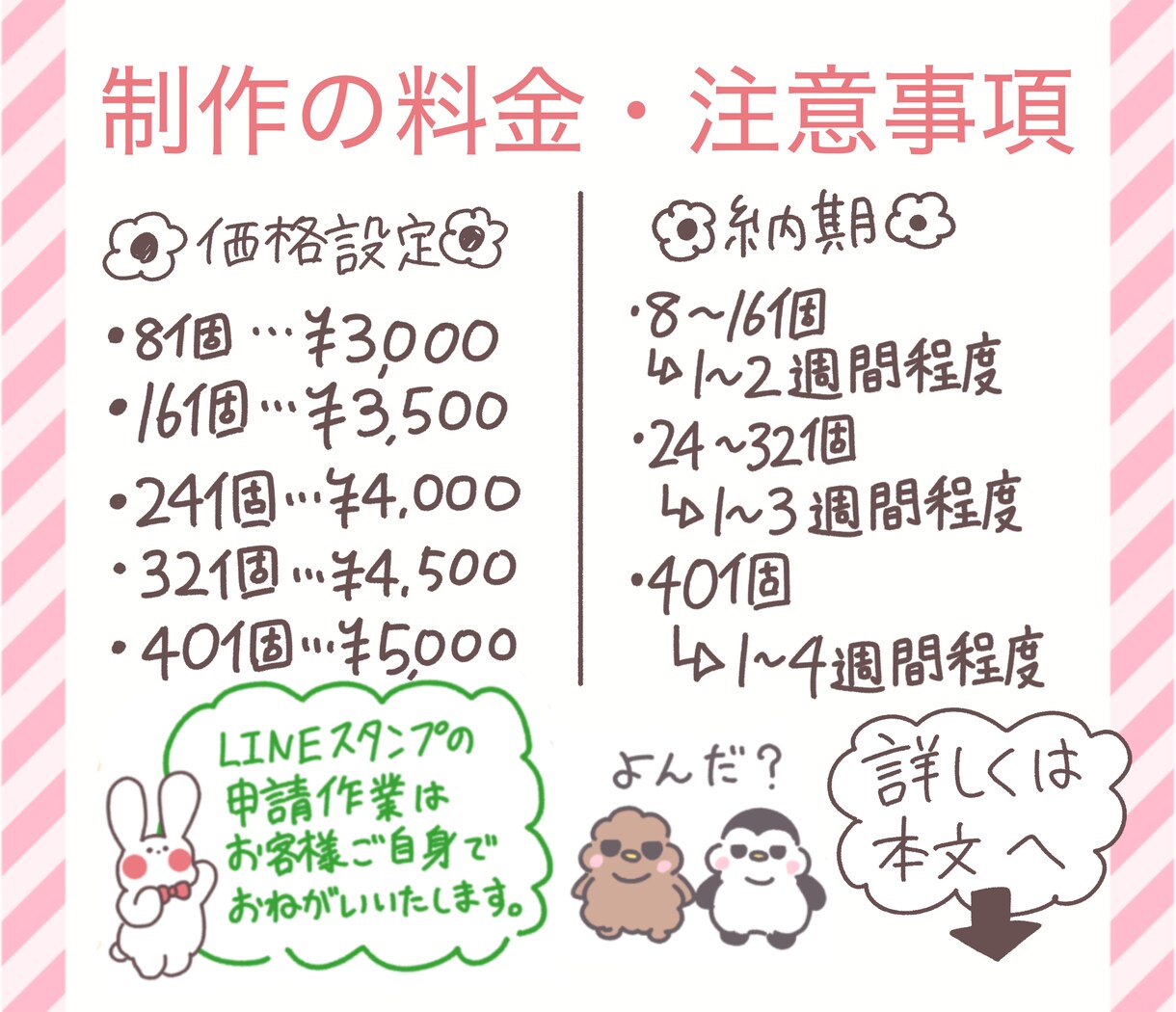 LINEスタンプ作成します ゆるくてかわいいLINEスタンプを作成します♡ イメージ5