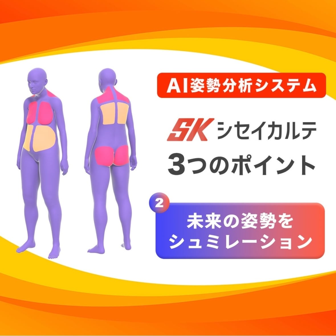 あなたの姿勢を解析します 姿勢矯正はダイエットにも効果抜群！ イメージ3