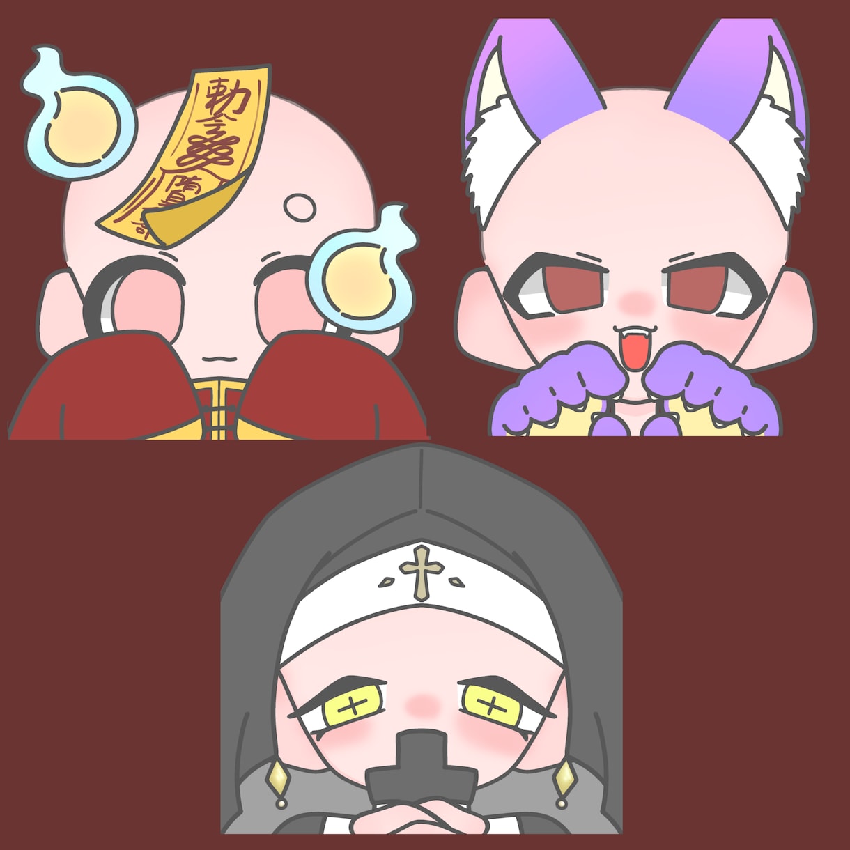 ハロウィンアイコンイラスト描きます まるっと可愛く！貴方を可愛らしく描きます！ イメージ2