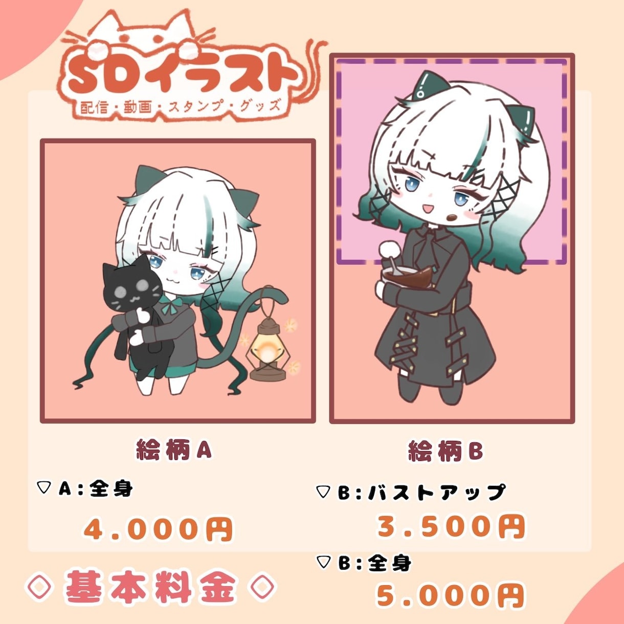 SDイラストお描きします 配信・動画・スタンプ・グッズ用イラスト イメージ2