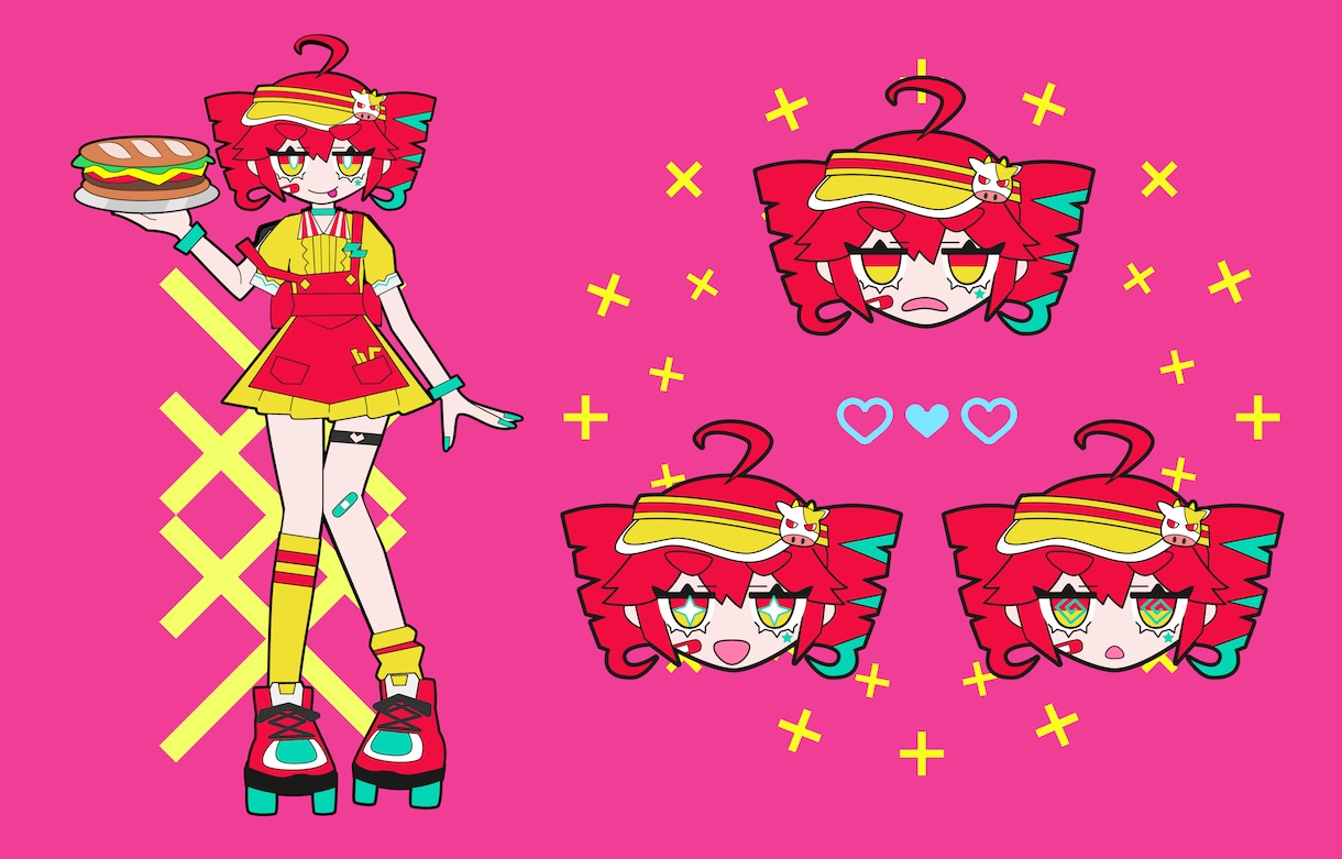 超病みかわポップなデフォルメイラスト制作します SNSアイコンやMVに！他とは違う目を引く一枚を提供します！ イメージ8