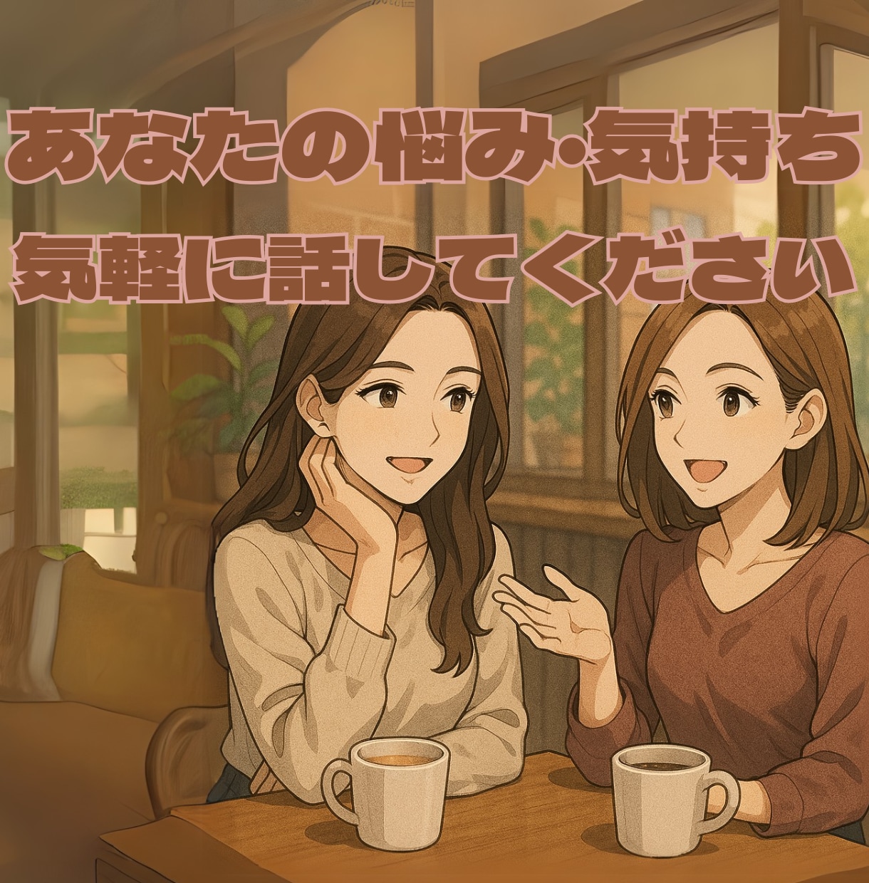 アラサー女性があなたのお話聞きます カウンセリング・健康指導を行う婚活経験者が話し相手になります イメージ1