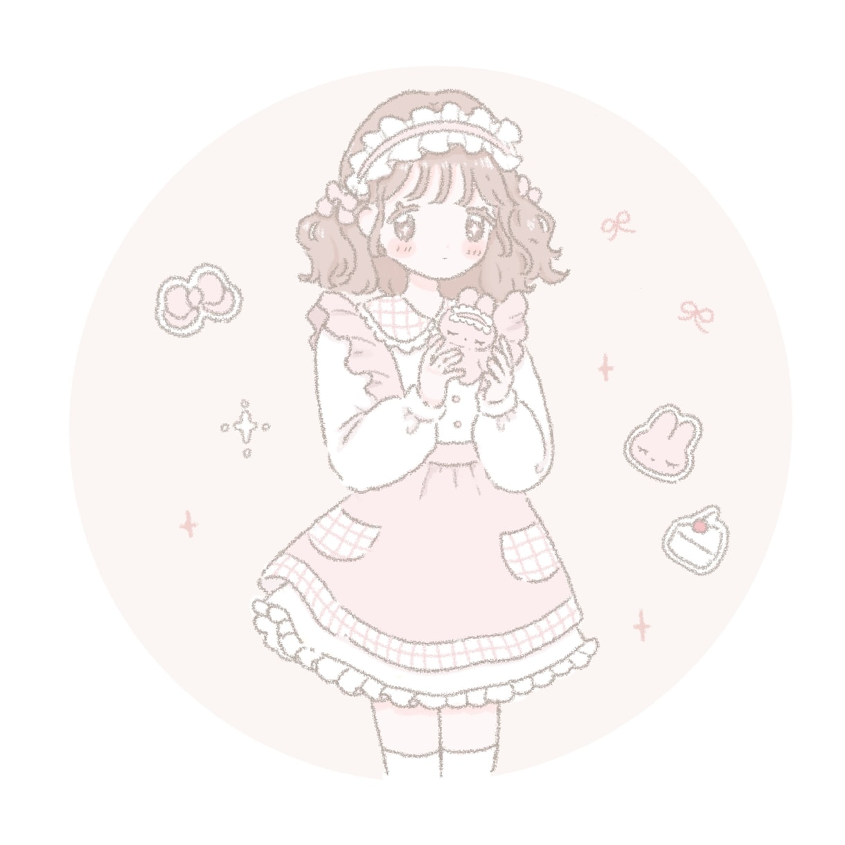 ふわっと可愛いsns用アイコンお描きします 淡い色合いで優しい印象を与えます イメージ5