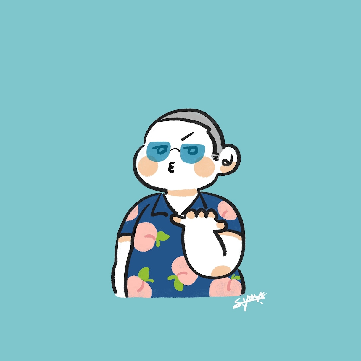 ゆるいデフォルメ似顔絵描きます カラフルでゆるくてかわいい似顔絵を目指します イメージ3