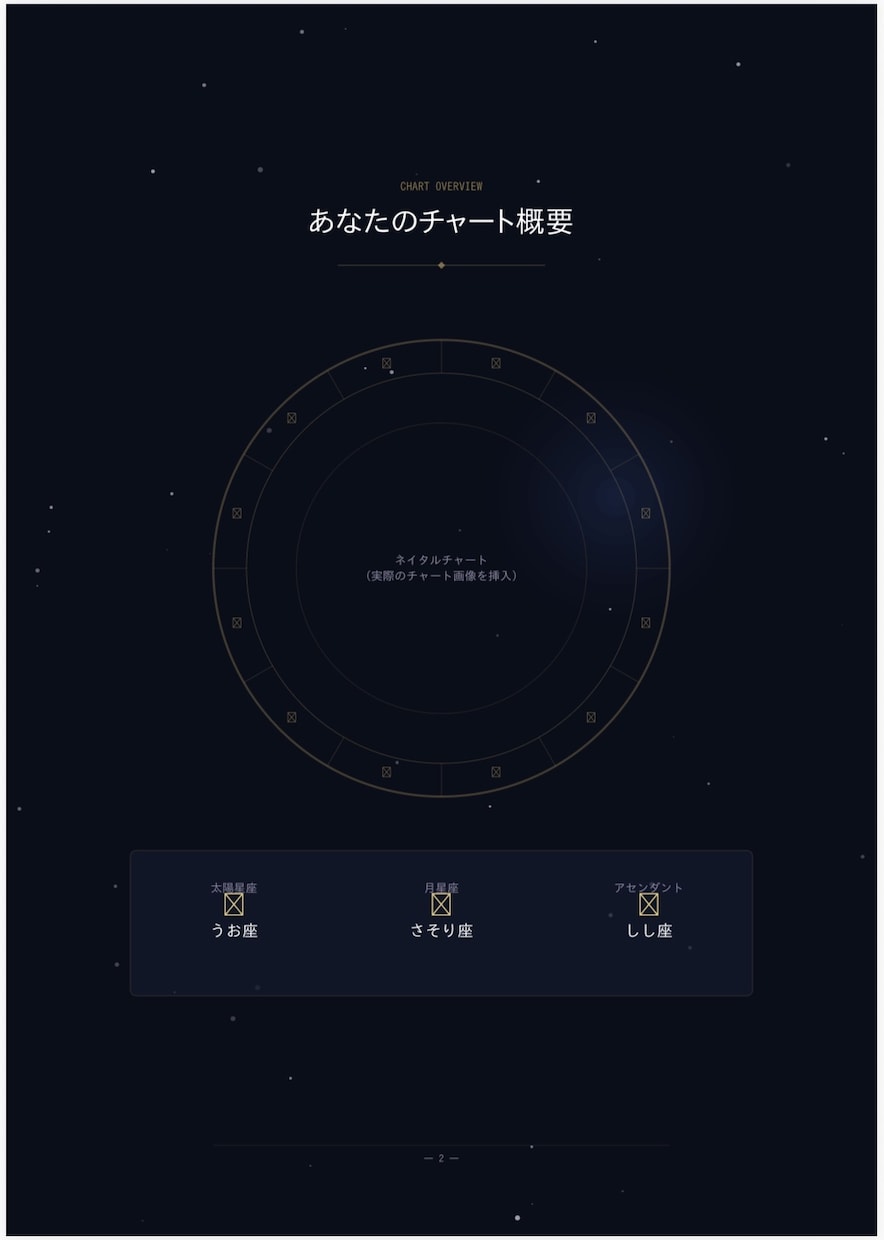 あなた専用の”星の取扱説明書”をお届けします 「どうすればいいですか？」の奥にある本当の問いに、答えます。 イメージ4