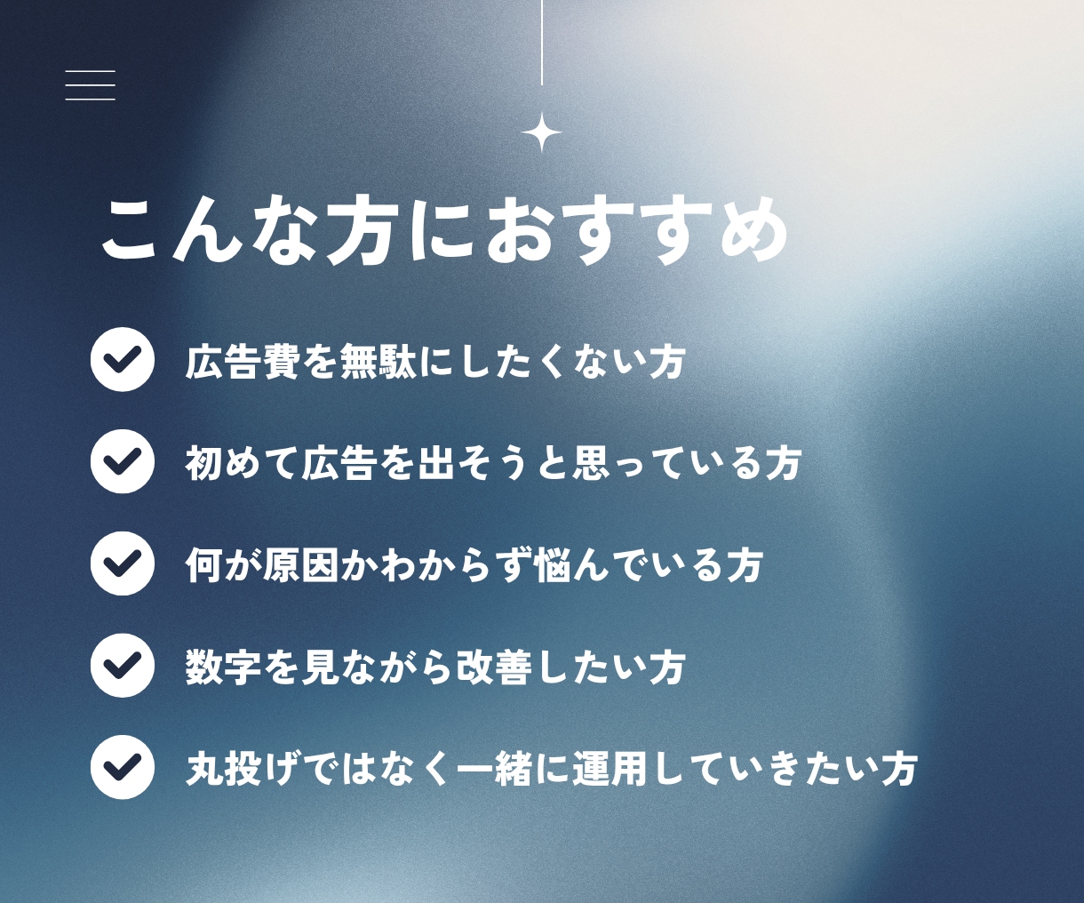 導線改善案も提示！Meta広告で利益を最大化します 広告＋LP導線の改善案を提示。月2回のビデオ面談で手厚く伴走 イメージ2