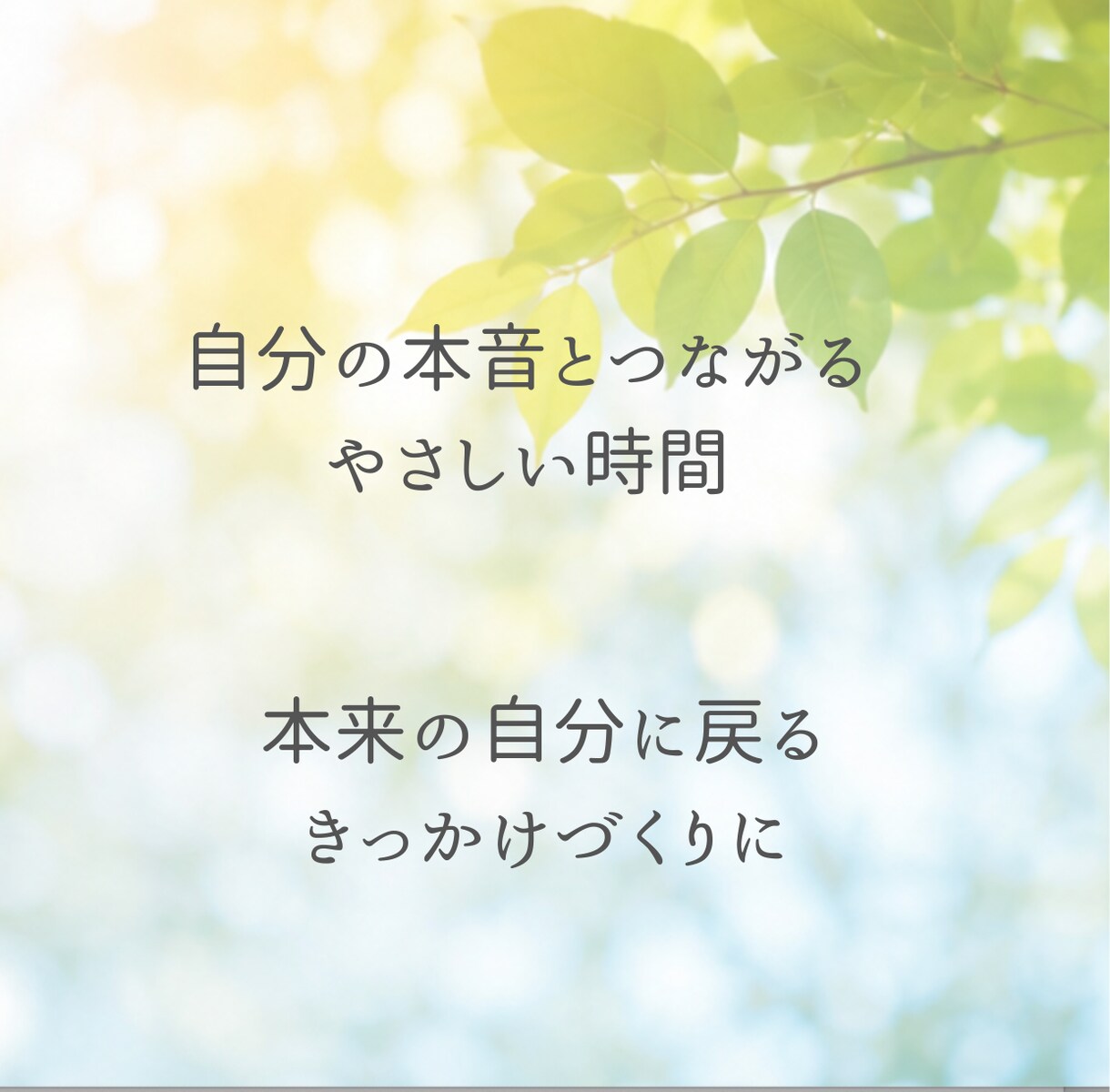 3分OK｜心のモヤモヤをやさしくお聞きします ✿深い気持ちに気づき、本来の自分に戻るきっかけづくりを イメージ3