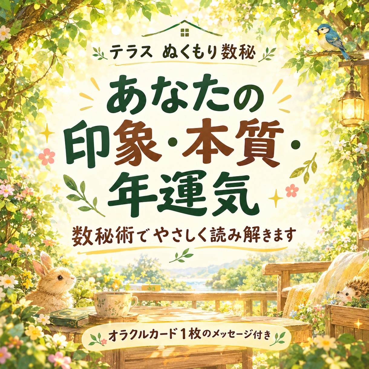 生年月日から「数字のメッセージ」で運気を見ます 数秘術であなたの印象や今年の運気を占います！ イメージ1