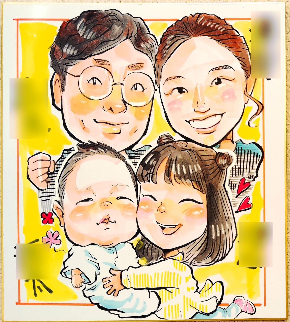 温かな直筆色紙をご自宅へ郵送します 世界に一枚!手描きの特別感と、手元に届くワクワク感を演出 イメージ1