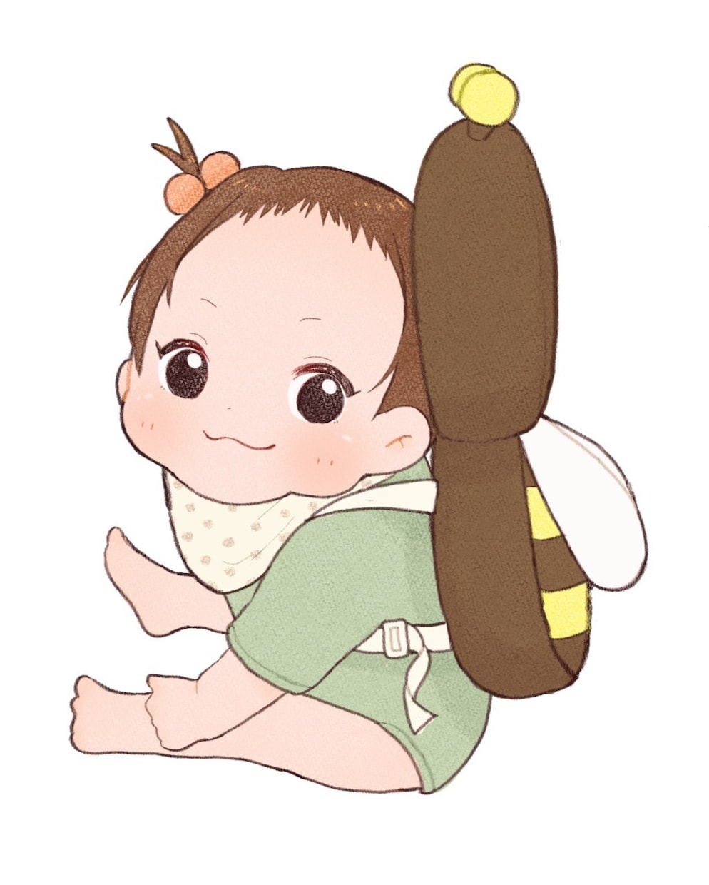 赤ちゃんの似顔絵作成します お子様の似顔絵、イラスト作成させていただきます(*'ω'*) イメージ2