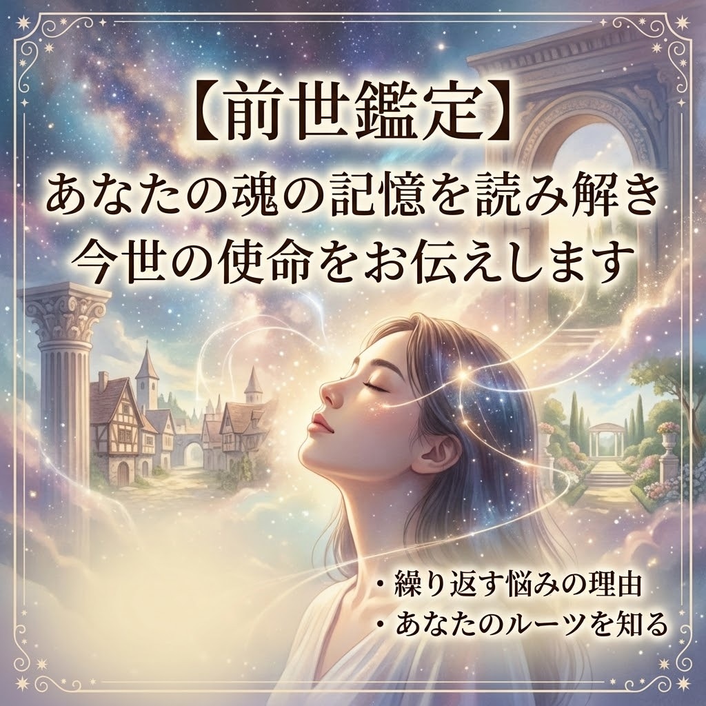 あなたの魂の記憶を読み解き今世の使命をお伝えします 全8項目、5000文字以上であなたの前世を紐解きます イメージ1