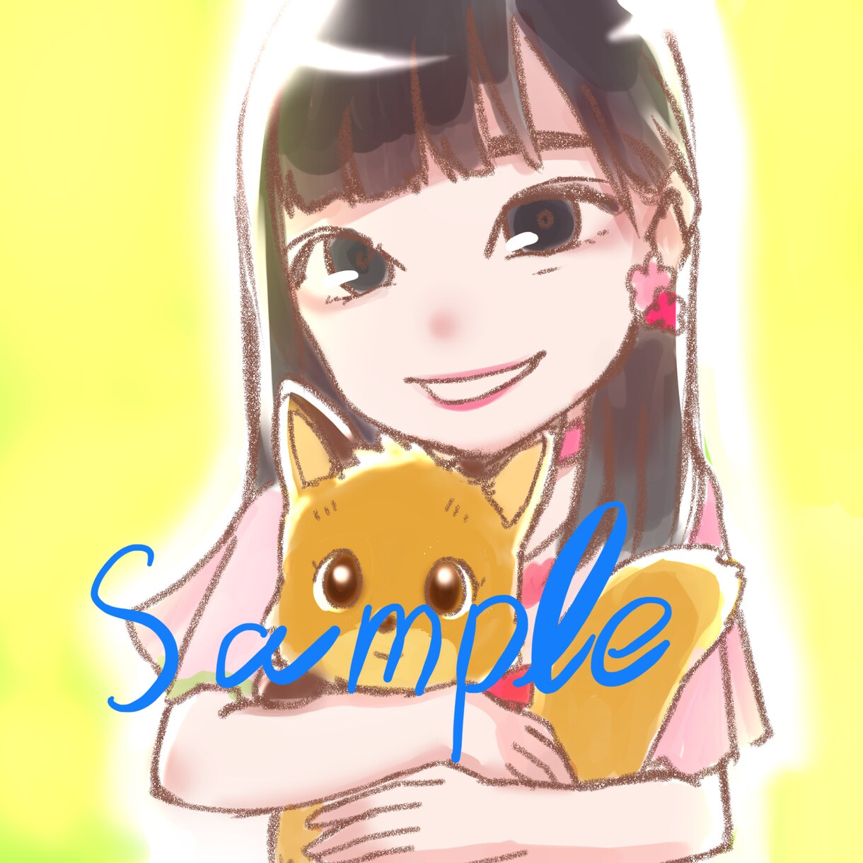 かわいいデフォルメキャラ描きます 当日納品可能！似顔絵やSNSのアイコン画像にいかがですか？ イメージ1