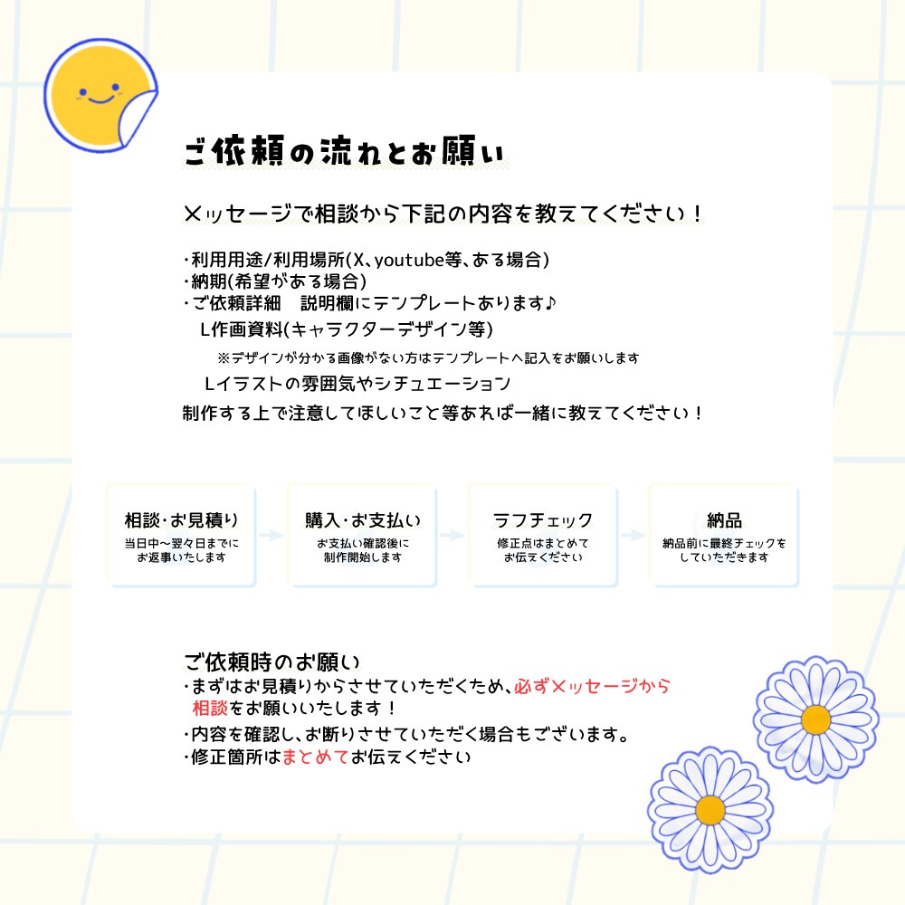 アイコンや立ち絵など！幅広く対応します 最短10日でお届け！明るくてかわいいイラストが得意です◎ イメージ6