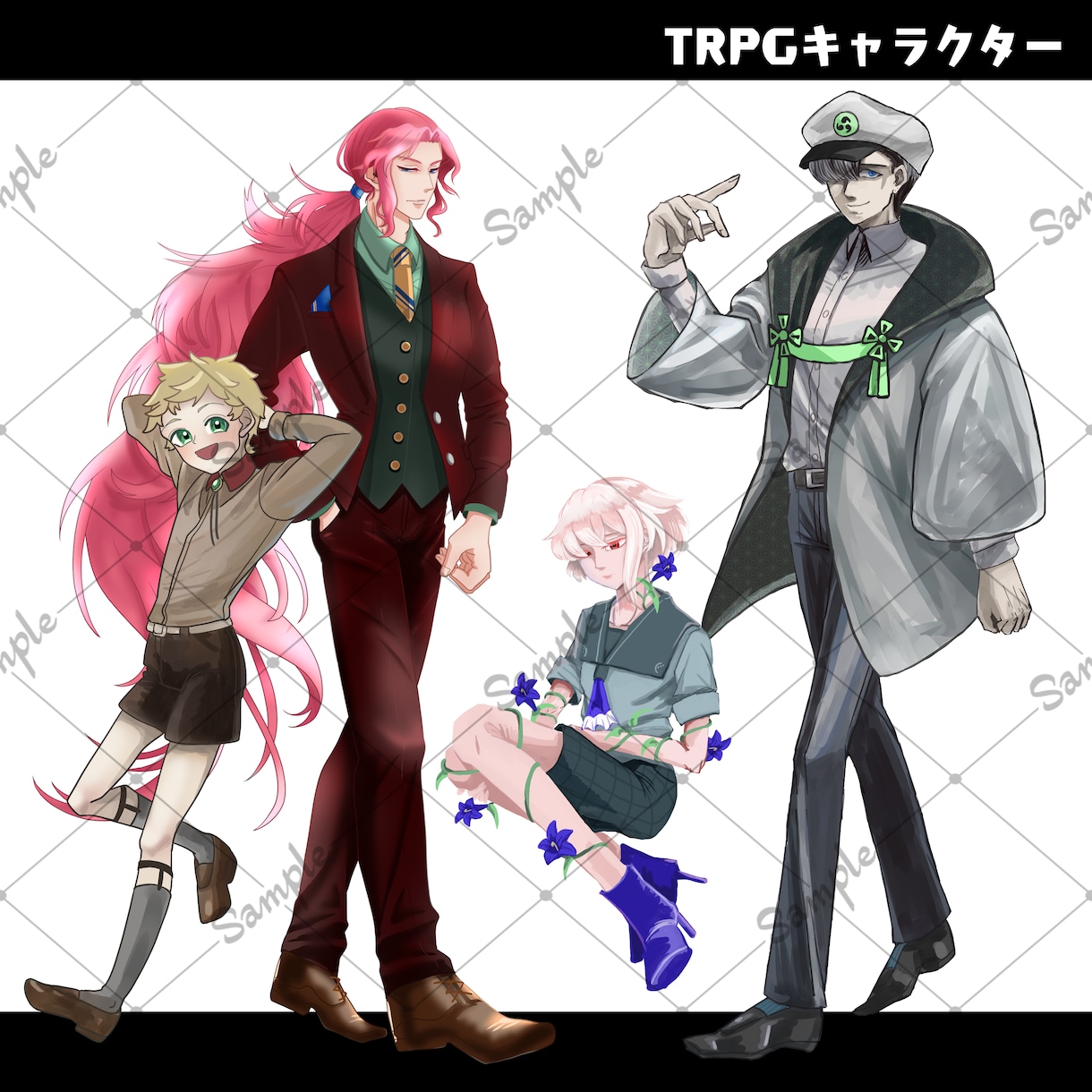 TRPG用の全身立ち絵イラスト描きます 1度だけの体験をイラストから応援します イメージ6