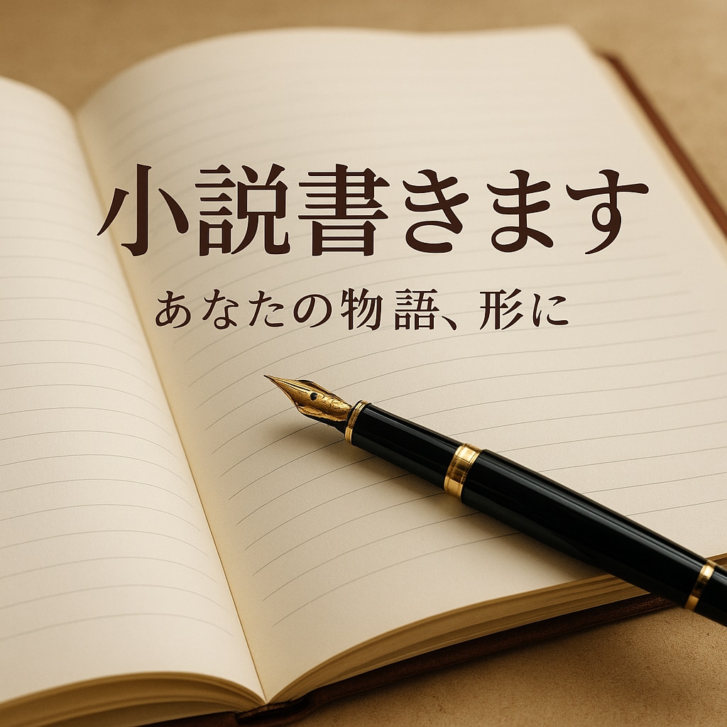 オリジナル小説執筆！あなたの物語、形にします ふんわりしたアイデアでも◎設定、キャラ、妄想まで、小説に！ イメージ1