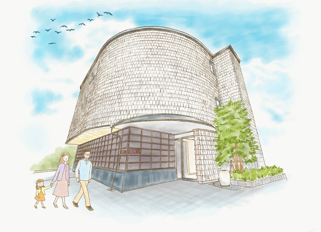 優しい雰囲気の建物外観イラストを描きます 挿絵等の商用利用に！　お店の外観や雰囲気のPRに イメージ1