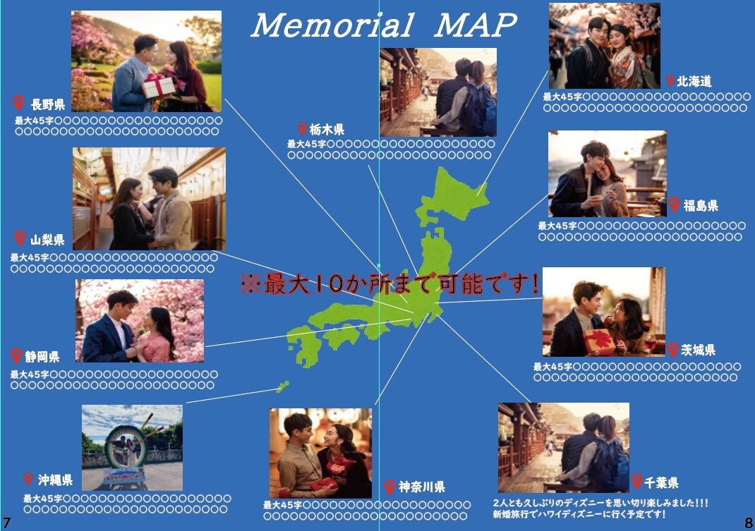 人気旅行雑誌風のプロフィールブック作成します 「地球の歩き方」イメージのお二人だけの冊子をお届けします！ イメージ4